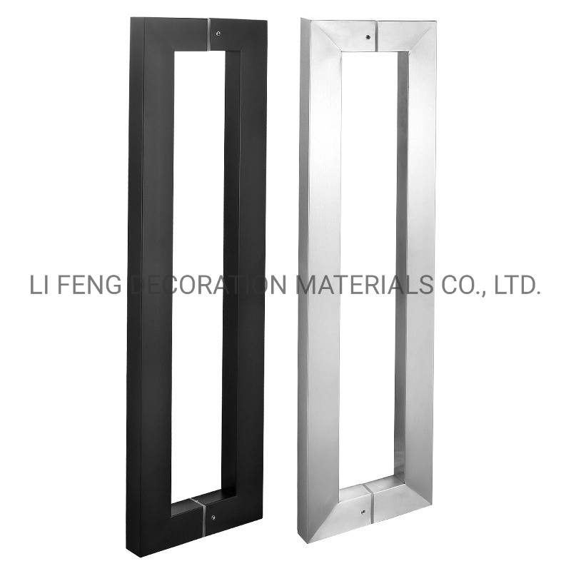 Stainless Steel Glass Door/Pull Shower Door Square Tube Handle for Door Hardware