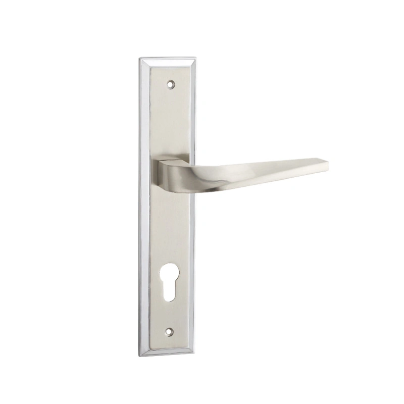 High Precision Door Locks Hardware Handle Set Zamak Zinc Aluminum Alloy Door Handle on Plate