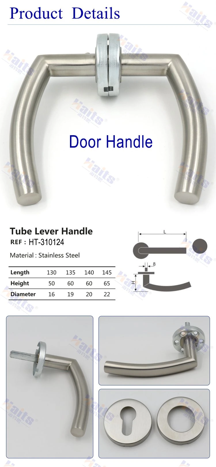External Door Lever Handle Stainless Steel Door Handle Window Handle