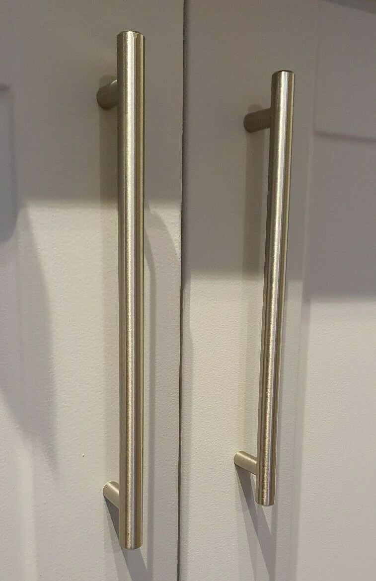 Kitchen Door & Draw T-Bar Handles Brushed Stainless Steel