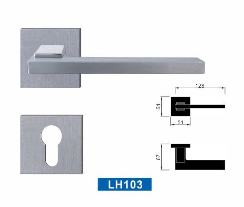 Wholesale Bedroom Furniture Lock Internal Metal Lever Door Handles