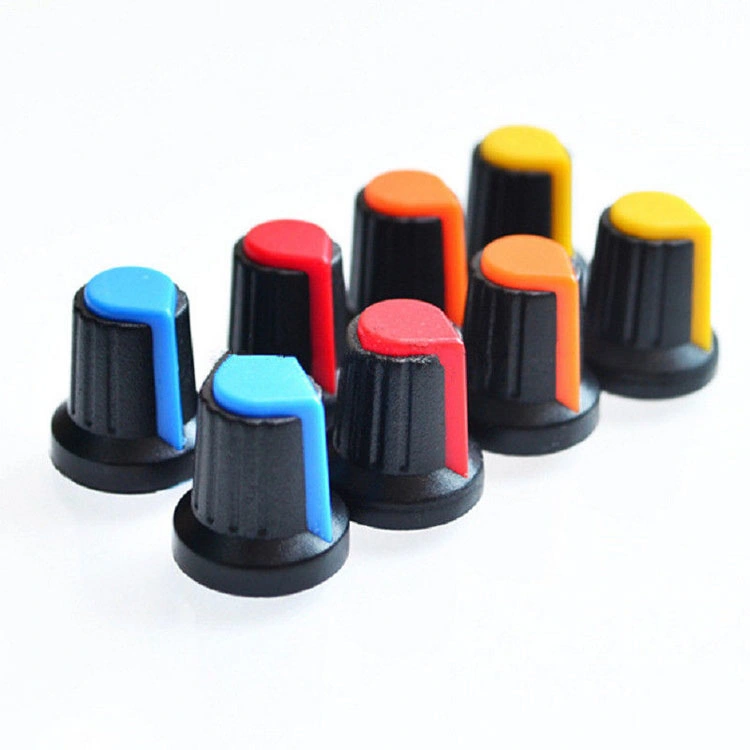 Potentiometer Switch Knob Cap Plastic Knobs 15*17*6mm Shaft Wh148 Knob Plum Handles