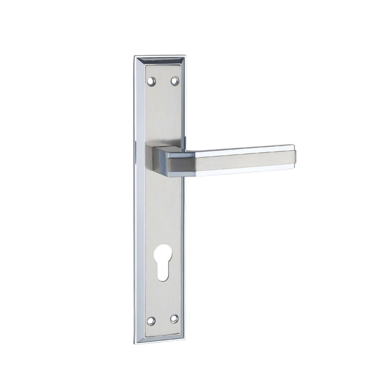 High Precision Door Locks Hardware Handle Set Zamak Zinc Aluminum Alloy Door Handle on Plate
