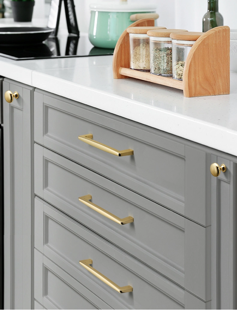 Brushed Brass Modern Cabinet Hardware T Bar Knobs Dresser Pulls Bathroom Gold Drawer Handles