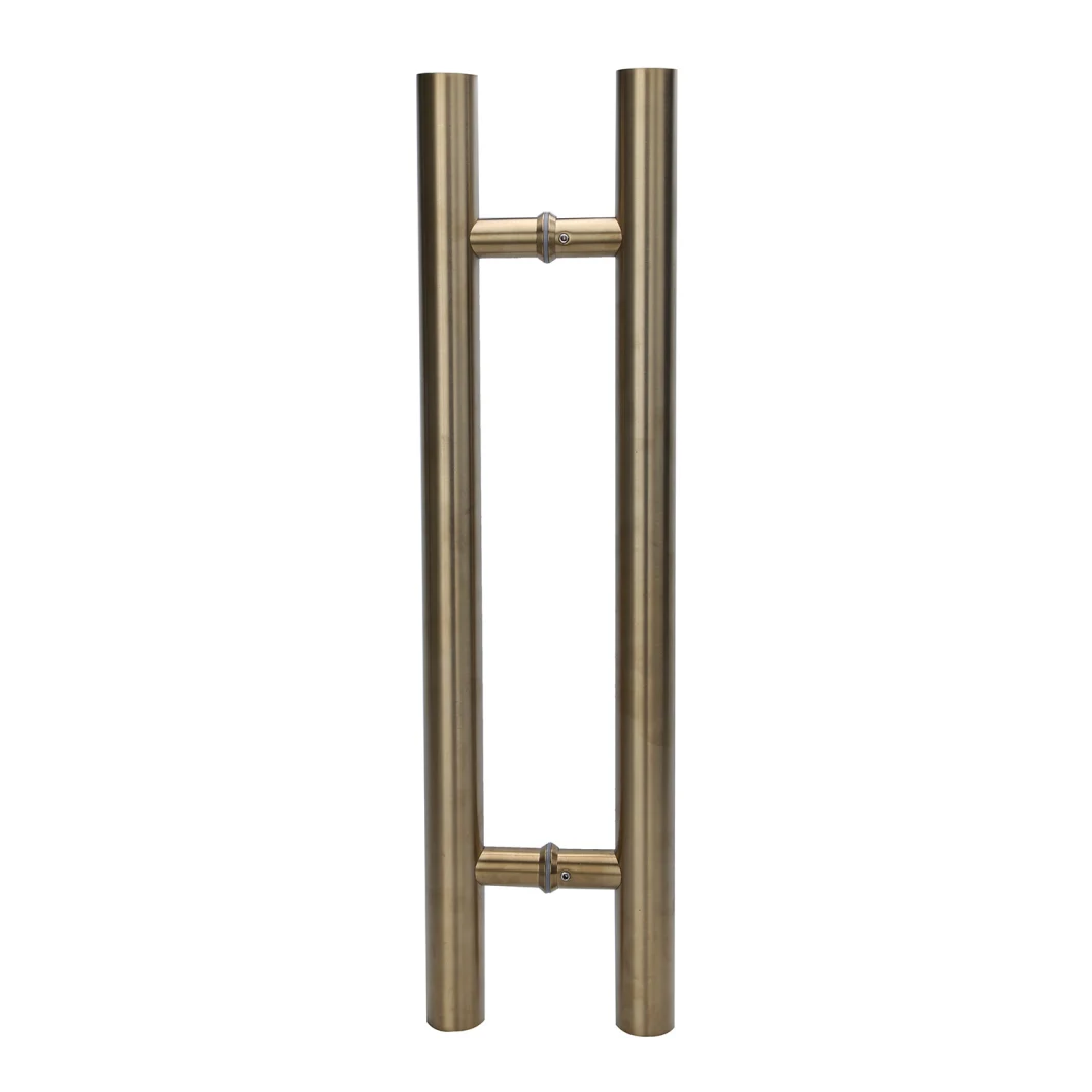 H Shape Stainless Steel Double Sided Glass Door Pull Handle