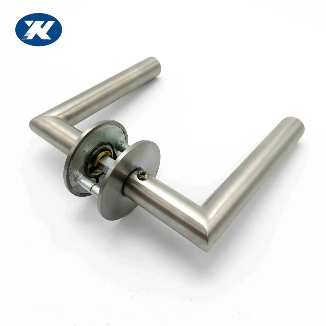 Stainless Steel Security Interior Door Lever Handle Tube Handle Lever Magnetic Handle