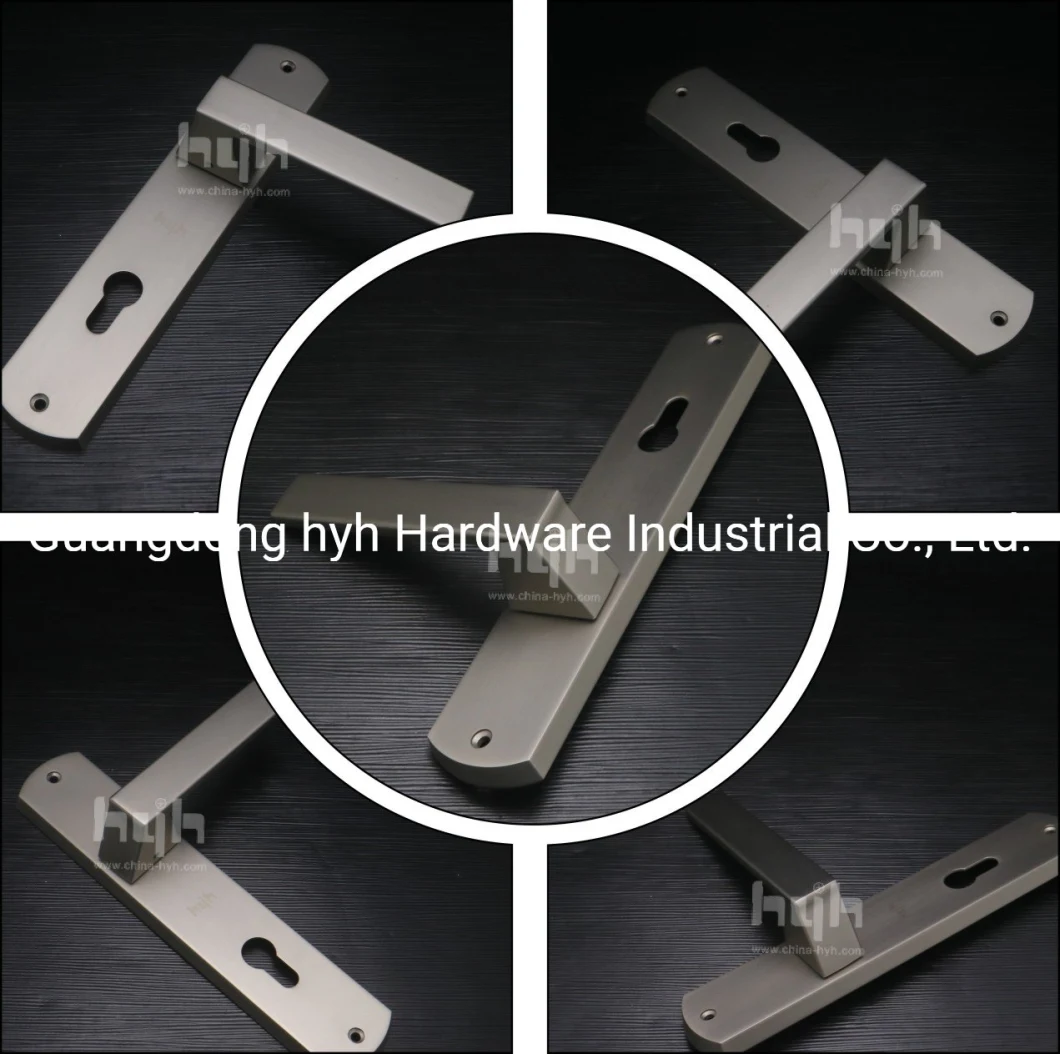 Classical Style Construction Exterior Zinc Alloy Barn Front Door Pull Handle with Big Plate