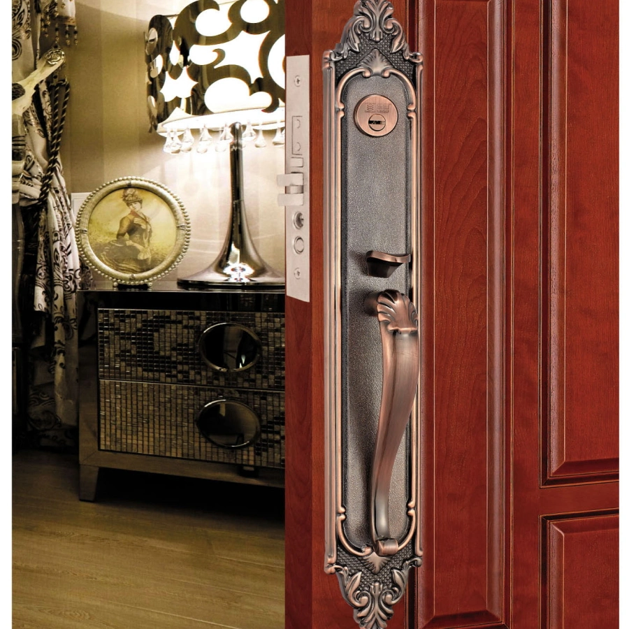 Mortise Handle Set Door Locks Handle Brass Superior Safety Bathroom Mortise Door Handle Lock Set