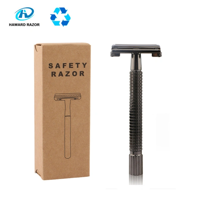 High Quality Brass Handle Butterfly Twist to Open Safety Razor