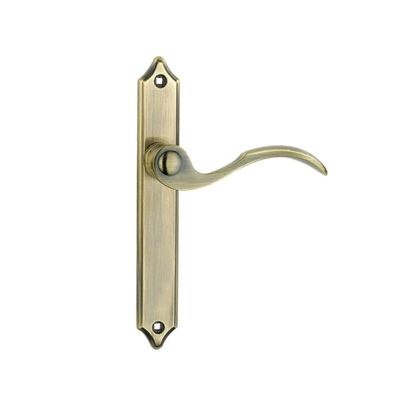 Ce Certificated Interior Bedroom Door Lever Handles Cover Lock with Plate