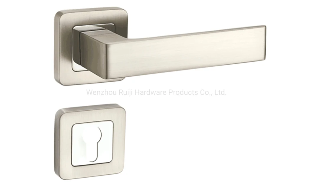 Barn Door Lever Handle Square Zinc Handle on Square Base