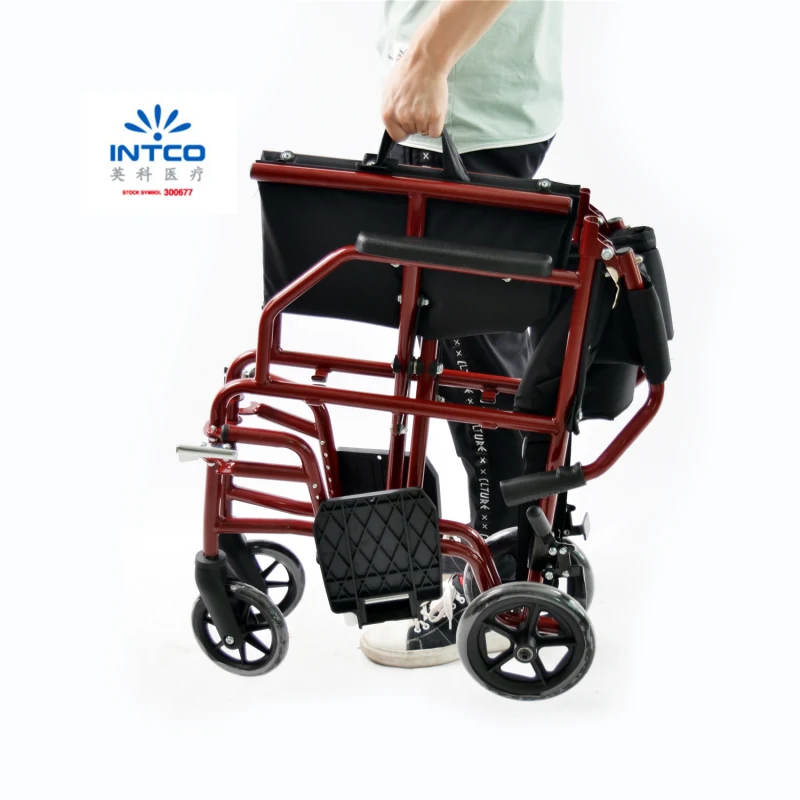 Foldable Lightweight Transport Wheelchair