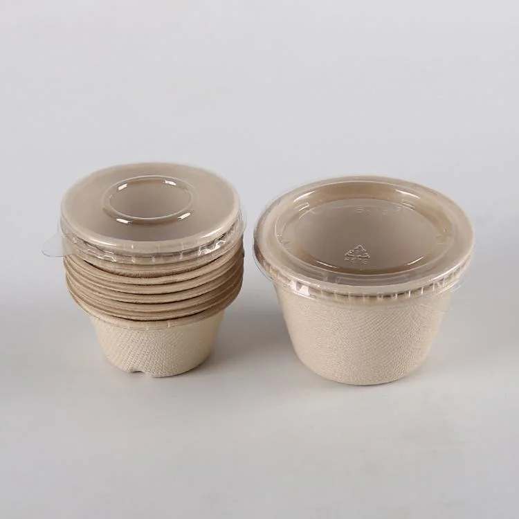 Paper Cups Sugarcane Pulp Household Bagasse 2 Oz Sauce Cup