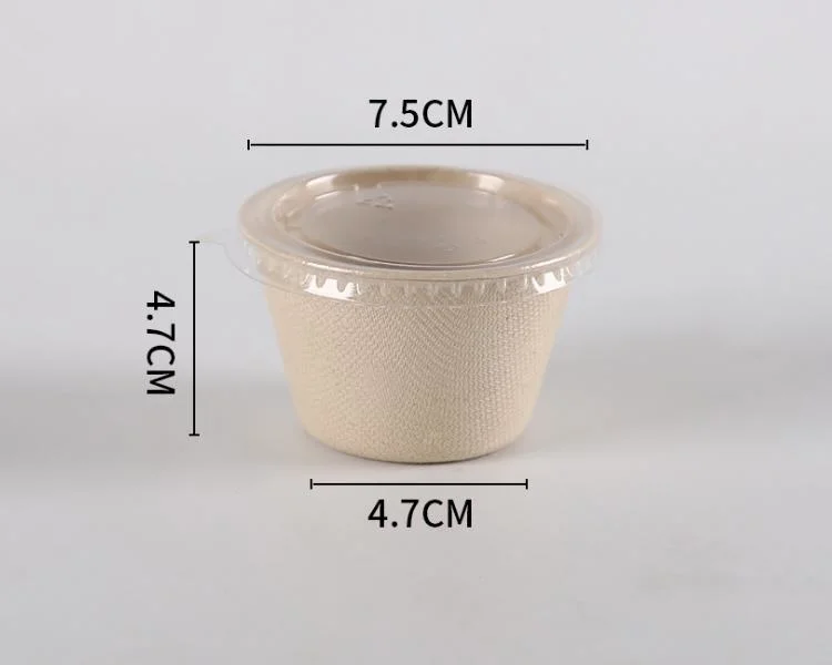 Paper Cups Sugarcane Pulp Household Bagasse 2 Oz Sauce Cup