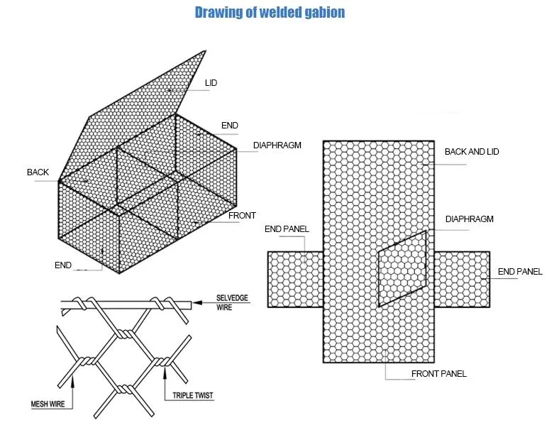 Hexagonal Gabion Wire Mesh/Gabion Box