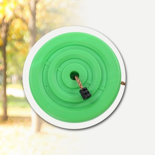 Child Round Disc Plastic Single Swing