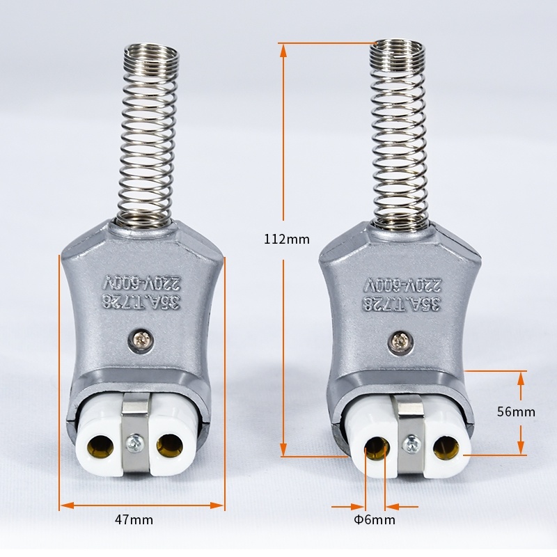 Customized Male Plug Electrical Ceramic Plug