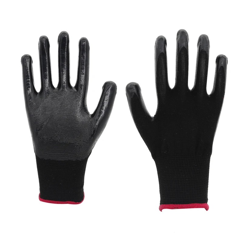 Black Nitrile Coated Safety Gloves
