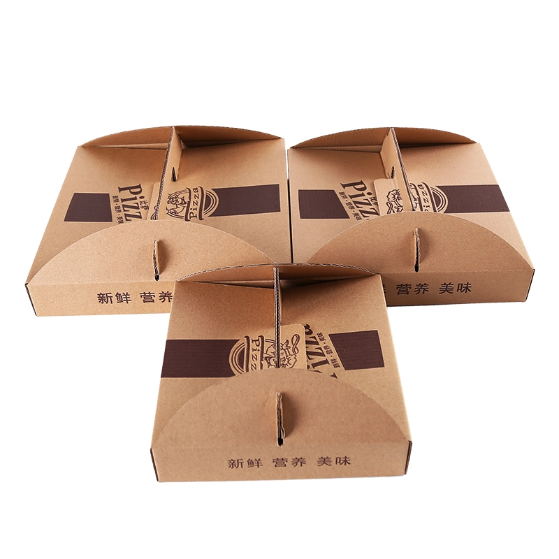 Dispposable Kraft Box for Pizza Take out Packing