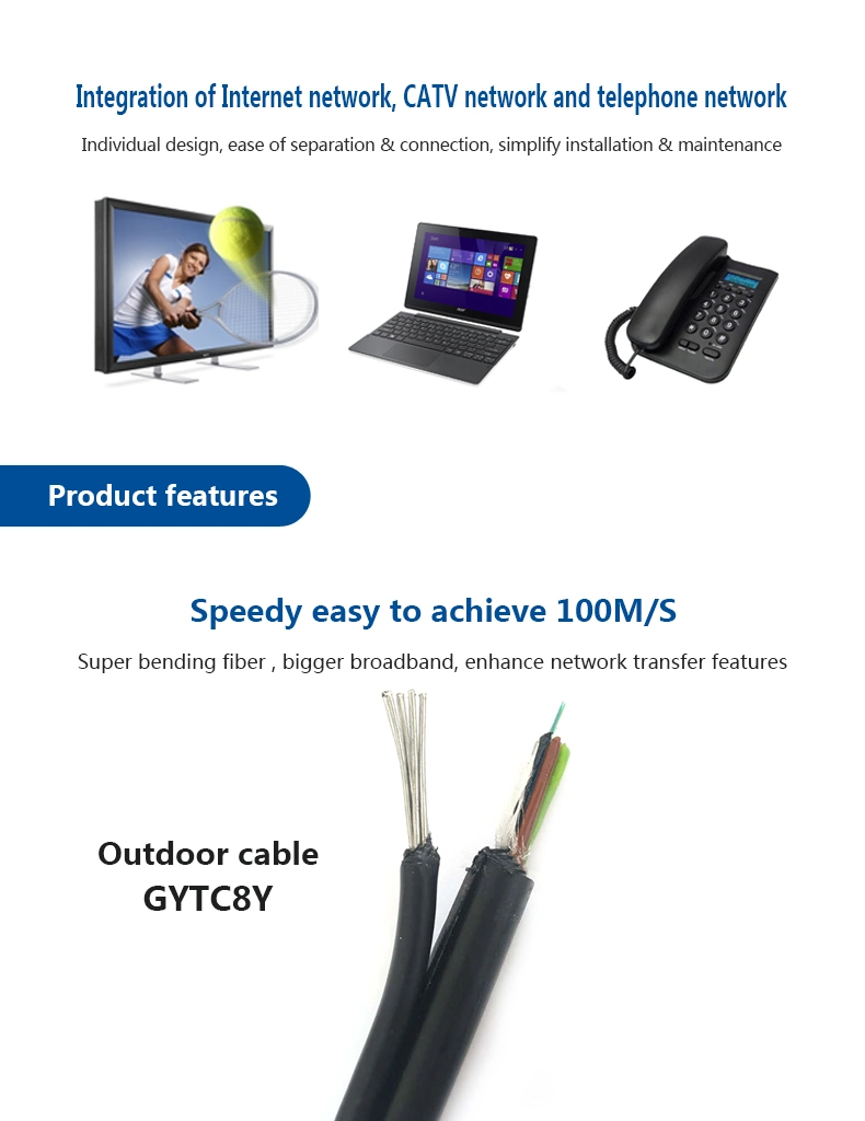 Factory Price Self-Supporting Optic Cable of 132 Core