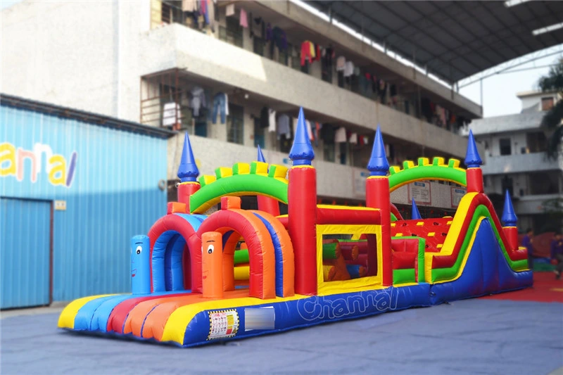 Commercial Inflatable Castle Obstacle Course Chob236