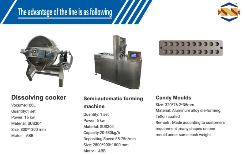 Factory Price Semi-Automatic Soft Candy Machine Machine