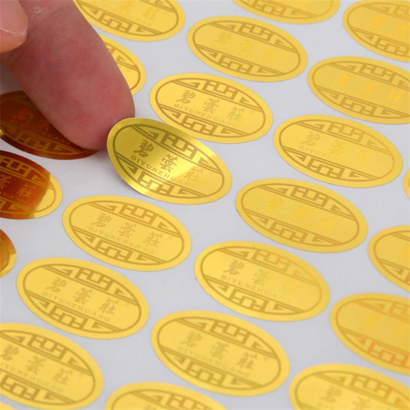 Custom Design Adhesive Label Printing Transparent Sticker
