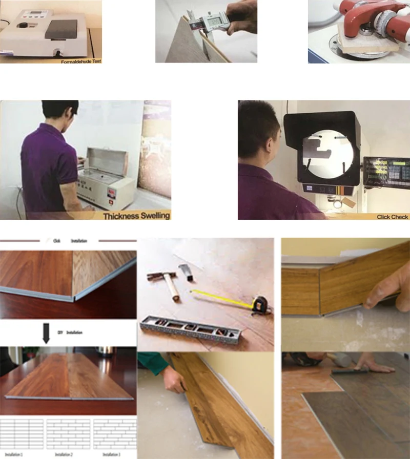 Wooden Style Spc Click Vinyl Flooring