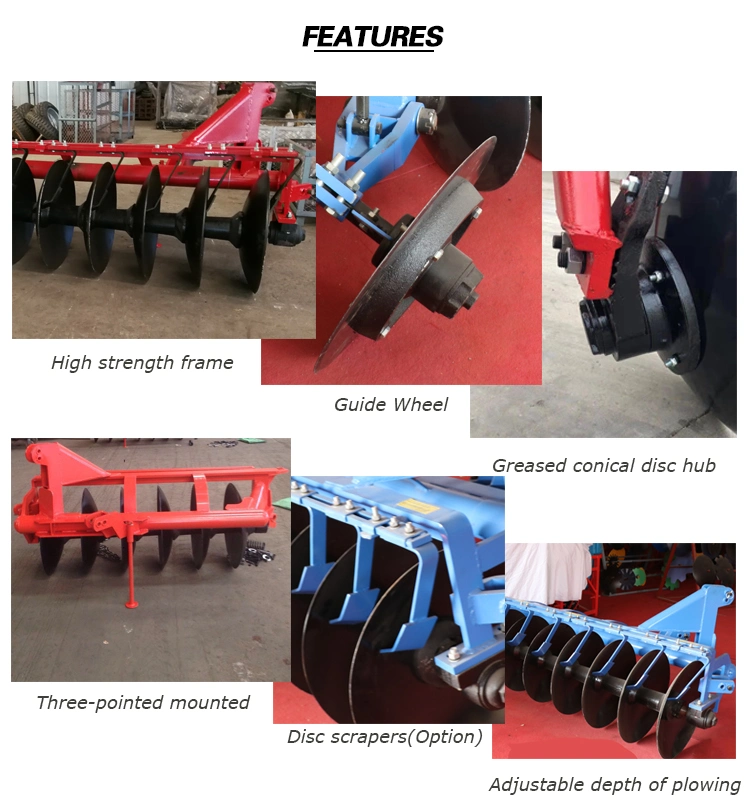 5 Paddy Disc Plough for 35HP Tractor