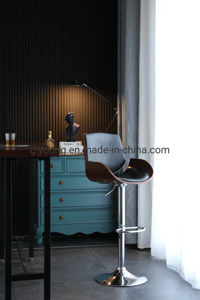 Modern Luxury High Bar Chair Adjustable Bar Stool