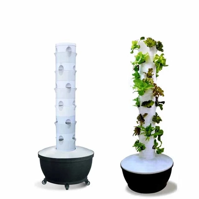 Plastic 6 Layers Vertical Hydroponic Tower Kit
