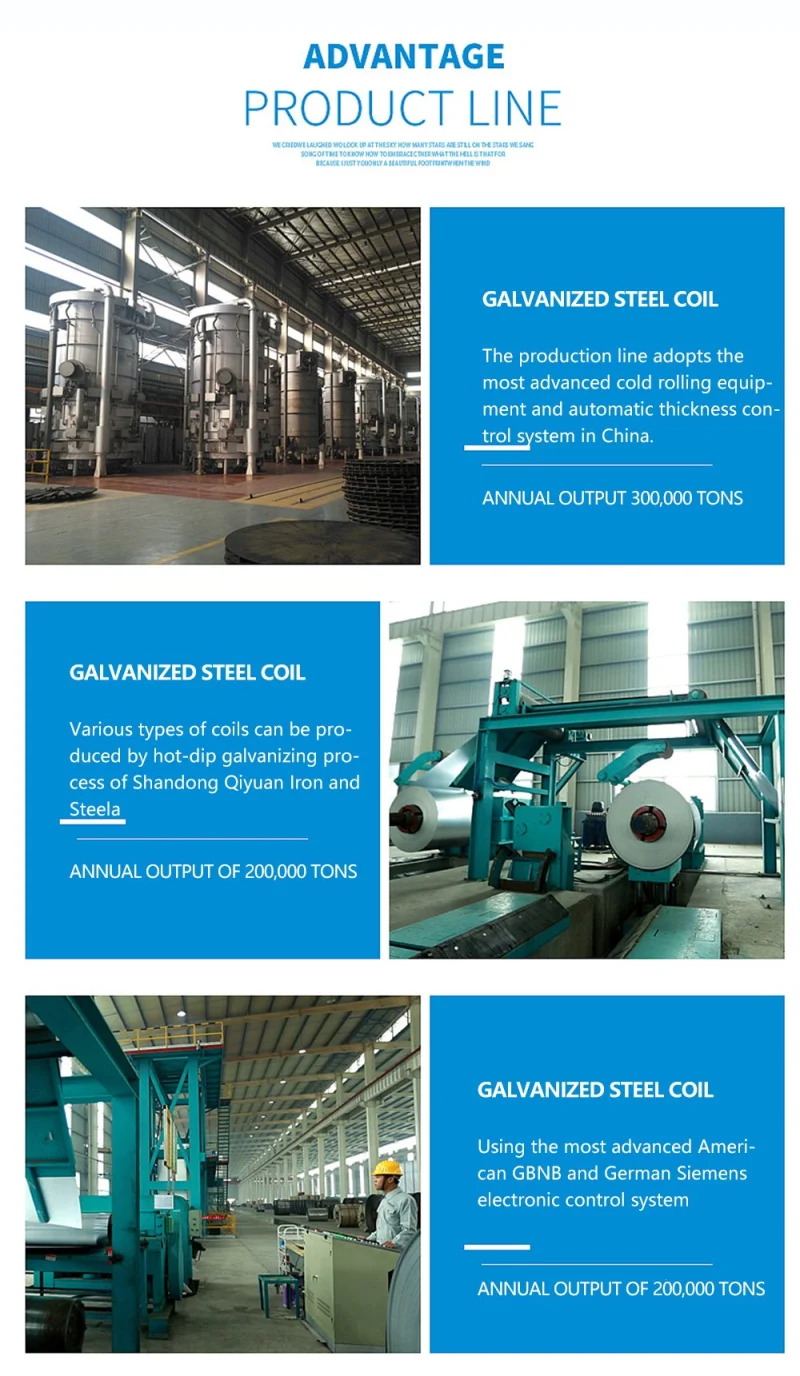 China Manufacture Galvanized Sheet Galvanized Steel Coil with Spangle