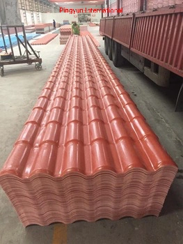Corrugated Plastic Roofing Tiles Spanish