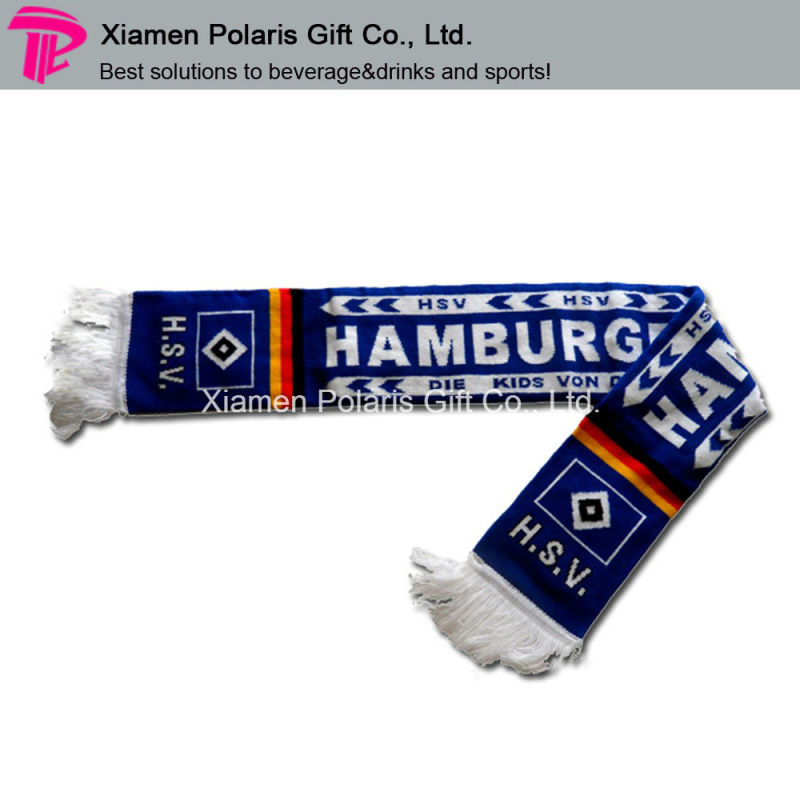 Promotion Soccer Acrylic Knitted Scarf
