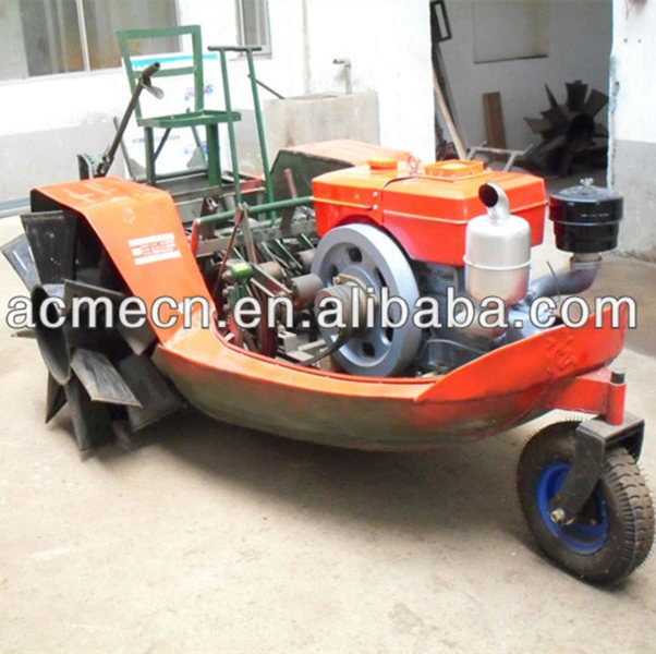 Boat Tractor Rice Farming Paddy Field Tillage Machine