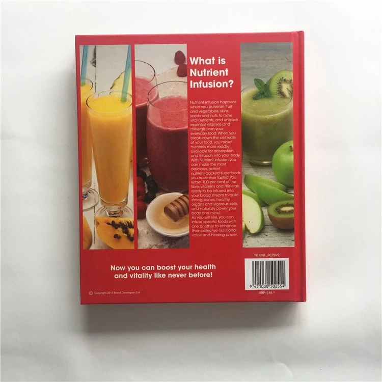 Customized Cook Book Printing with Glossy Lamination