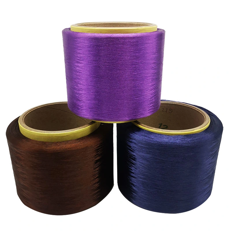 Factory Manufacture Knitting Woven Polyester Warp Filament Twisted FDY 300d 240d Yarn
