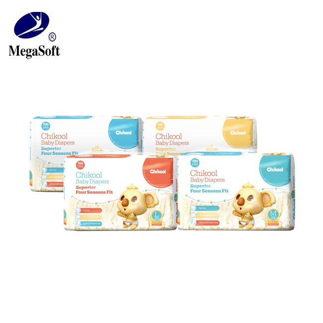 Disposable Soft Factory Good Quality Baby Diapers with Elastic Waistband