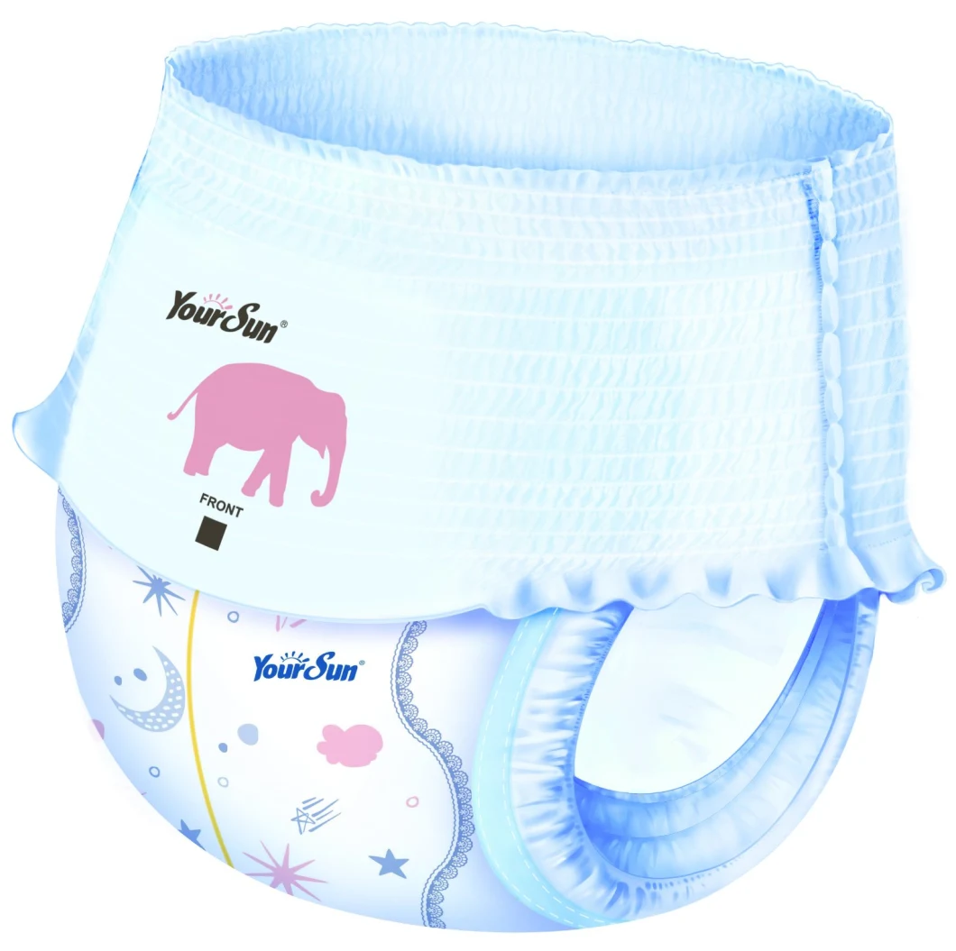 High Quality Big Elastic Waistband Baby Diaper Pull up Pants