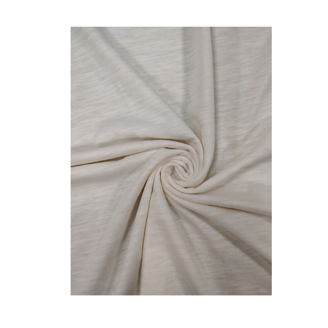 Factory Wholesale 50%Cotton 50%Viscose Slub Single Jersey Water Printing Kintted Fabric