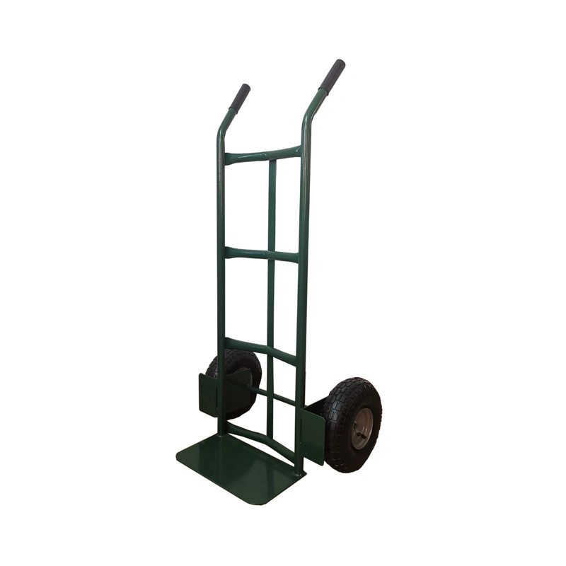 Green Steel Heavy Duty Convenient Light Weight Hand Trolley