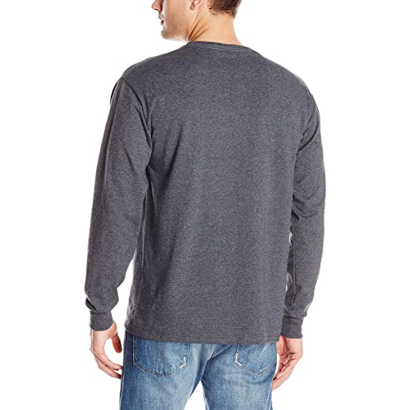 Men's Soft Heavy Weight Jersey Tee Long Sleeve T-Shirt