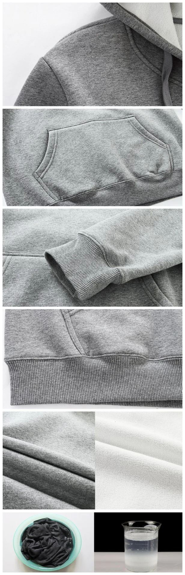 Custom Embroidered Thumb Holes 80 Cotton 20 Polyester Hoodies (ELTHSJ-1180)