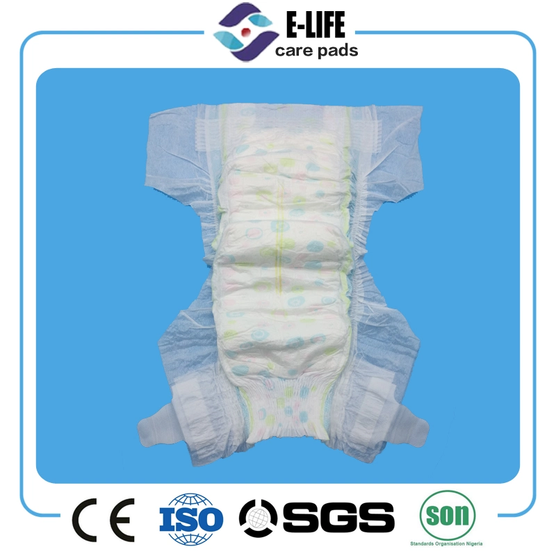 High Quality Big Elastic Waist Band Baby Diaper Factory
