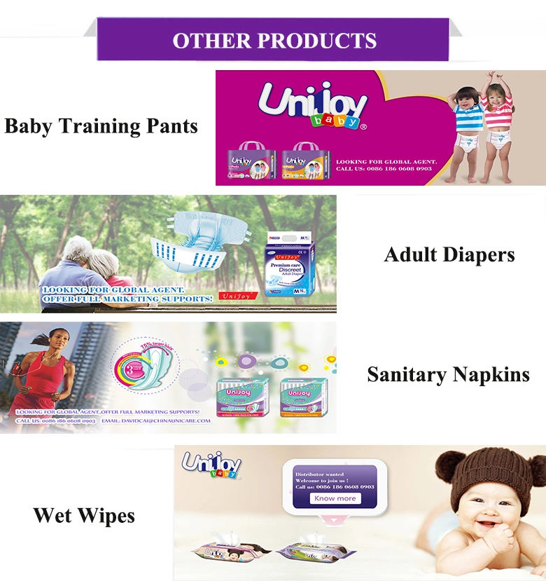 Elastic Waist Band Magic Tape Baby Diaper with Wetness Indicator Free Samples Baby Diaper Disposable