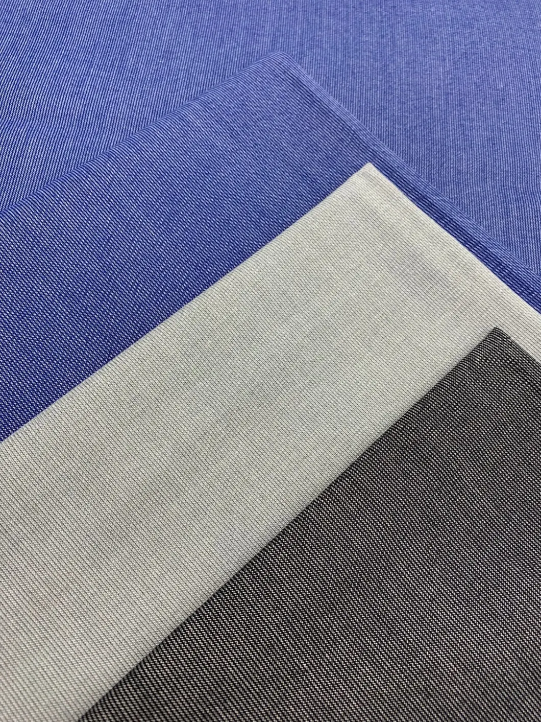 100% Polyester Water-Repellent PU Coated Twill Peach Skin Suit Fabric