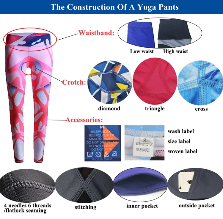 Men Lady Kids Child Gym Fitness Sports Wear Yoga Wear 2 Colored Reversible Leggings