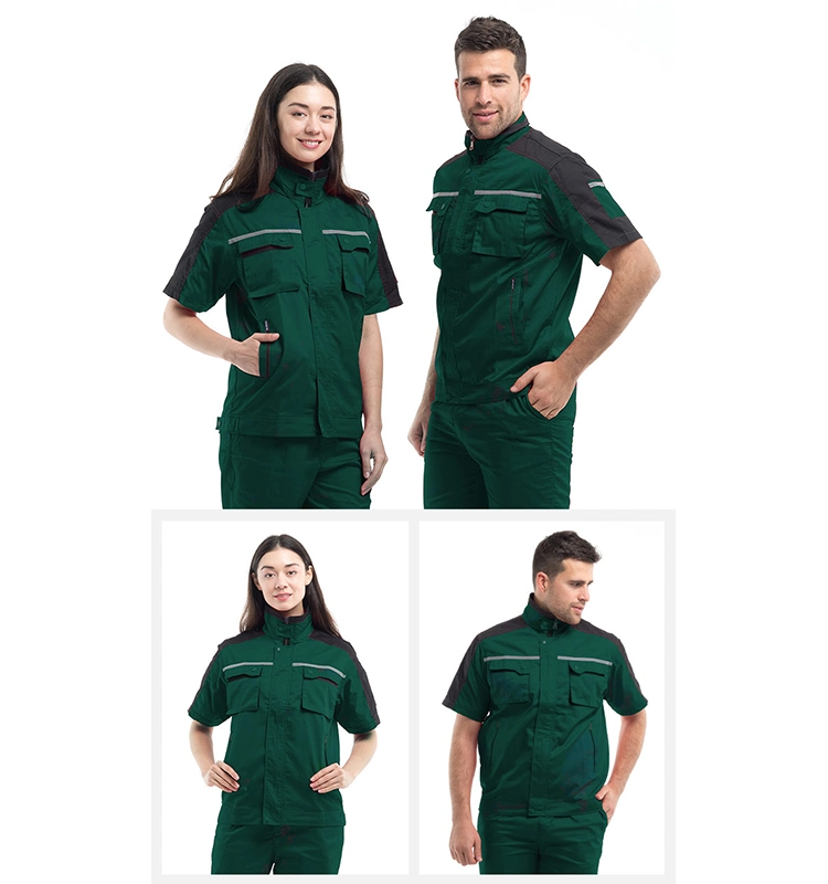 Farmer Work Overall Suites Auto Mechanic Builder Embroidery Office Men Work Clothes Set for Men