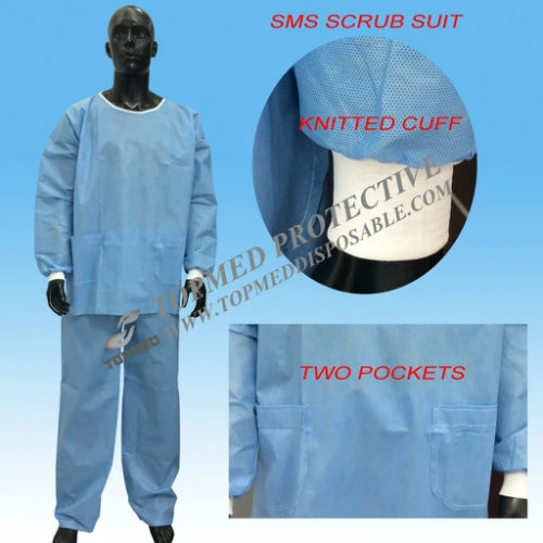 Nonwoven Disposable Scrub Suits, Medical Scrub Suits, Patient Scrub Suits