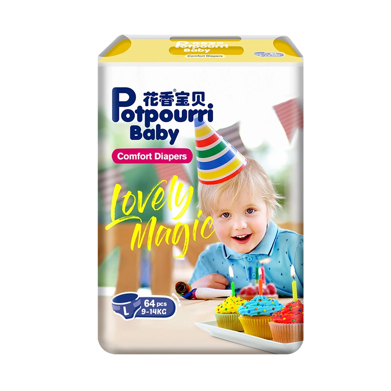 2020 New Product Super Absorbent Disposable Breathable Elastic Waist Band Sleepy Baby Diapers Wholesale